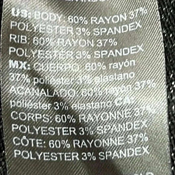 Chico’s Zenergy Pullover Tunic Sweater Size 12/14 (Chico’s 2) Heathered Black - Picture 8 of 11